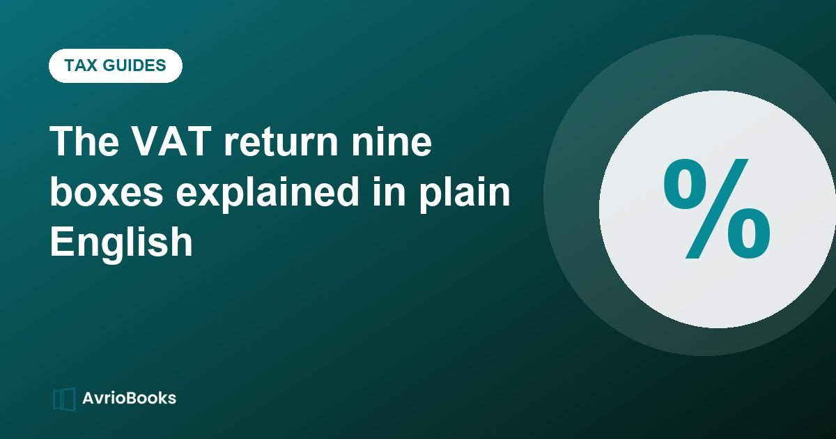 The VAT return nine boxes explained in plain English