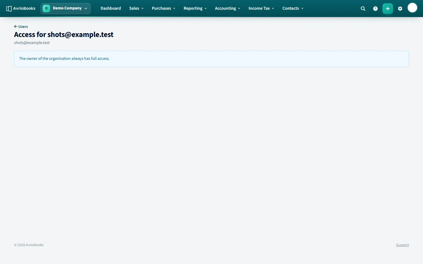 Per-feature permissions for a team member